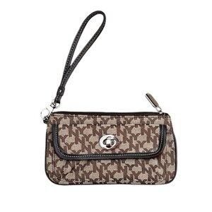 NY&C New York & Company Wristlet Wallet Monogram Logo AOP